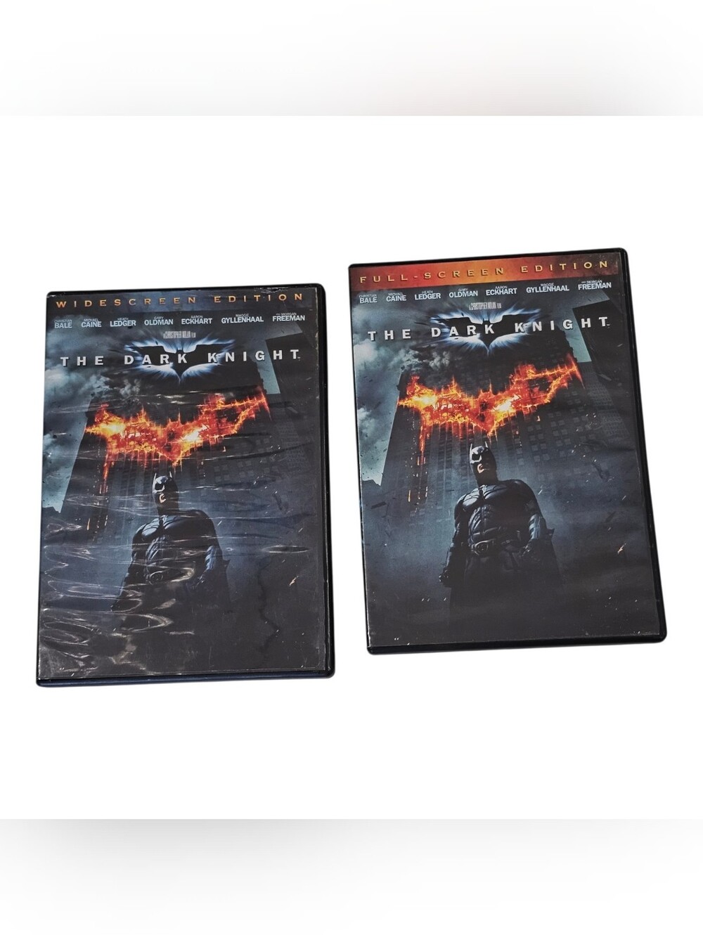 The Dark Knight DVD Lot Widescreen & Full Screen Christian Bale Heath Ledger
